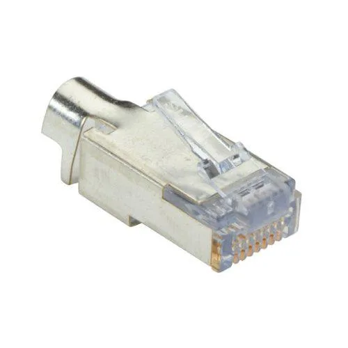 Black Box Corporation Black Box Corporation C6EZSP-100PAK 100-pack RJ-45 shielded plugs — product photo