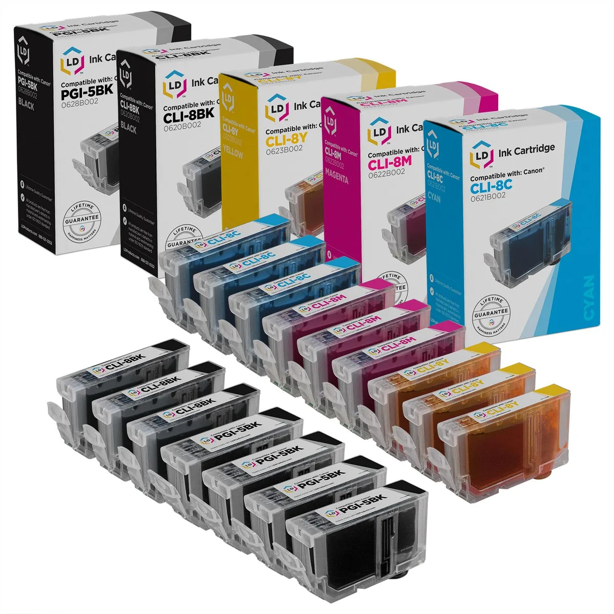 LD Products LD Products Compatible Ink Cartridge Replacement for Canon PGI5 &amp; CLI8 16-Pack — product photo