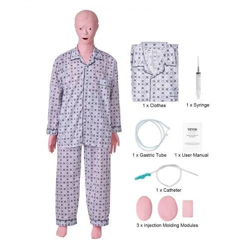 VEVOR VEVOR LD-135 Male Life-Size Nursing Manikin 1530 x 450 x 210 mm — product photo