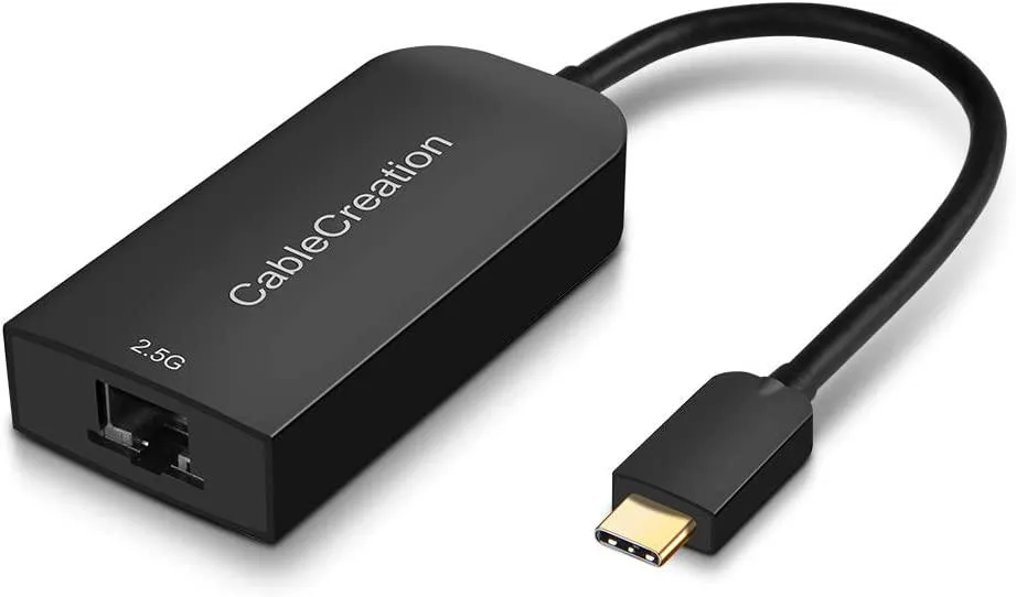CableCreation CableCreation USB C 3.1 to RJ45 2.5 Gigabit LAN Ethernet Adapter Black — product photo