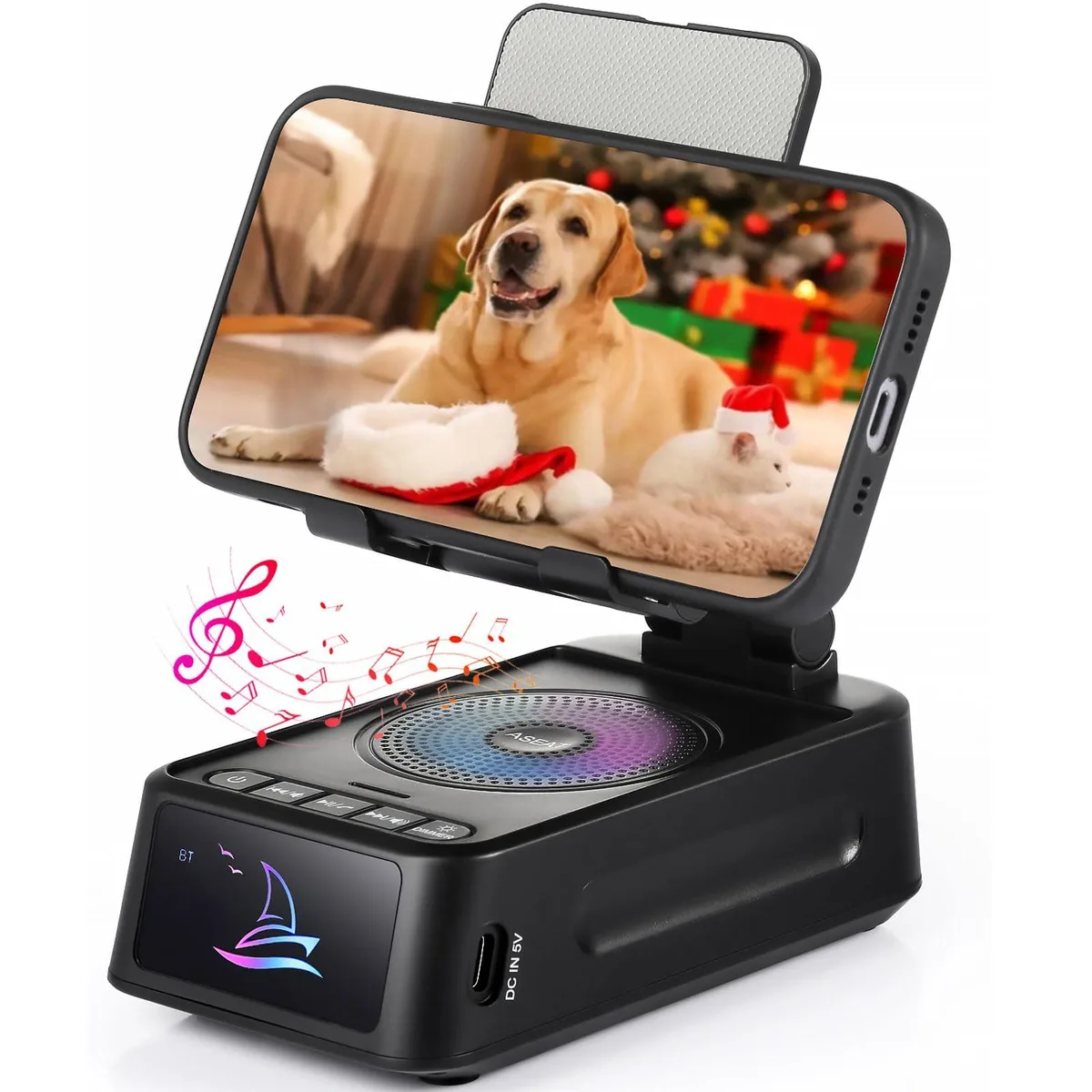 SuperTooth F20-Pro Bluetooth Speaker Stand with LED Light, Black — product photo