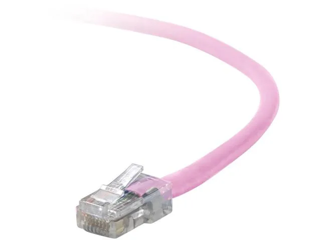 Belkin Belkin A3L791-03-PNK-S network ethernet cable 3 ft Cat 5e pink — product photo
