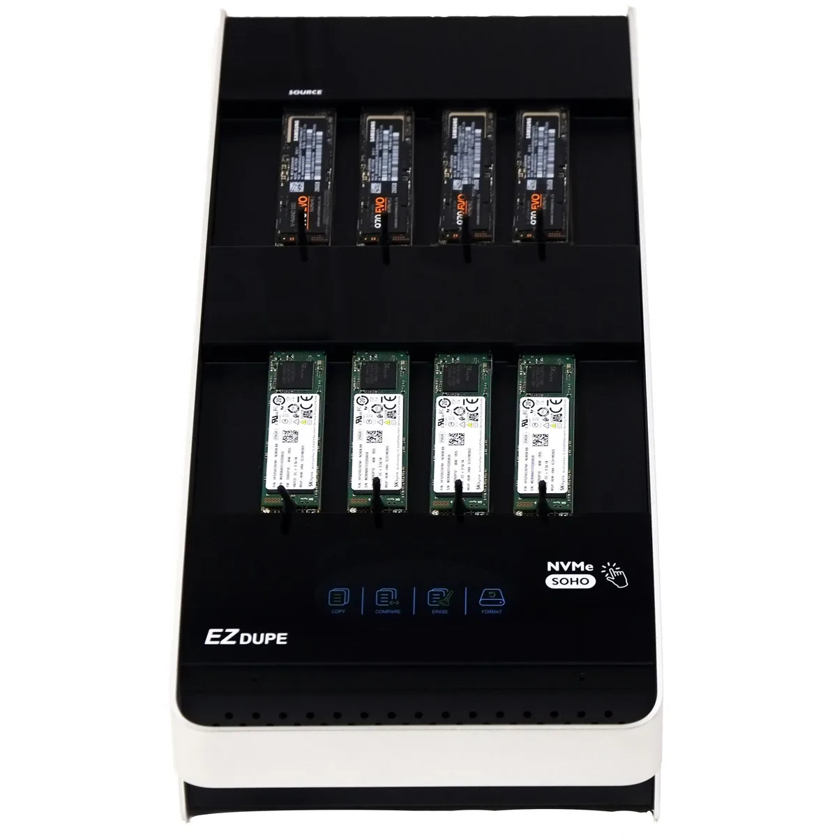 EZ Dupe, Inc. EZ Dupe, Inc. SOHO NVMe MKII Duplicator 1-7 M.2 NVMe/SATA Touchscreen — product photo