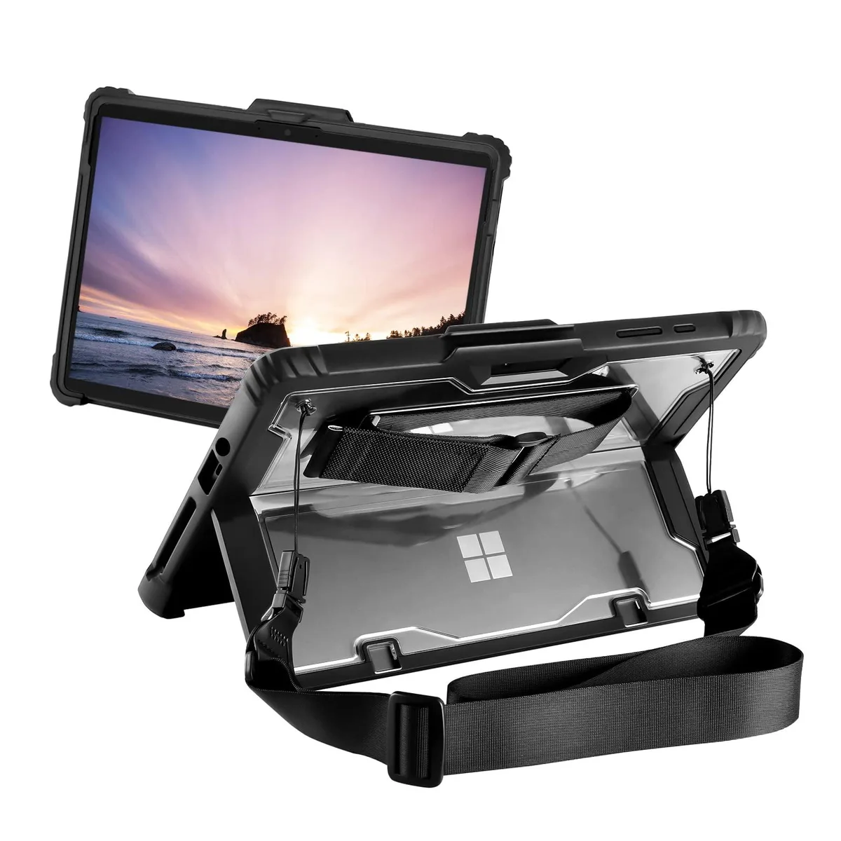 Mosiso Mosiso Rugged Case for Surface Go 3/2/2018 with Straps, Black — product photo
