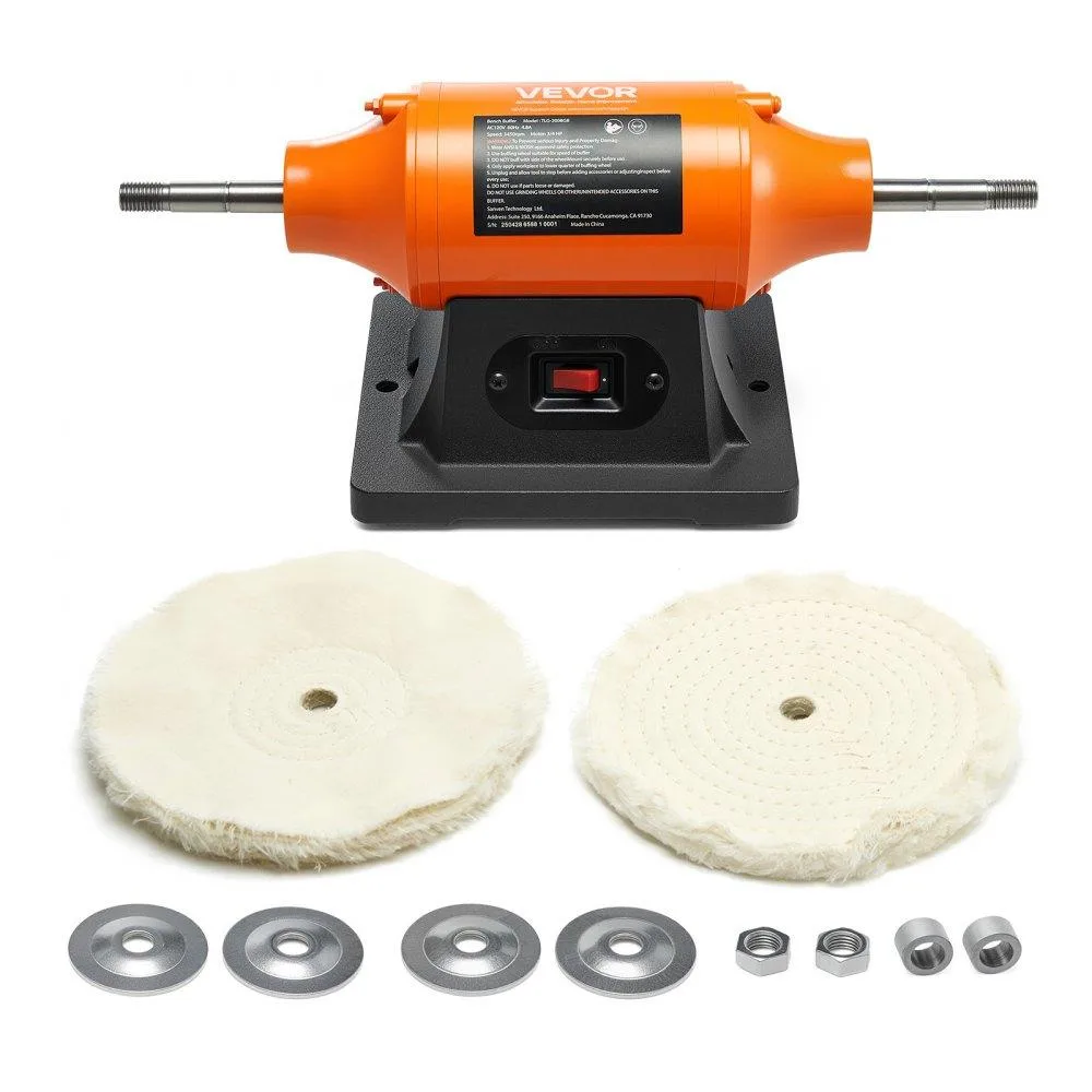 VEVOR VEVOR 3/4HP 8-inch Bench Buffer Polisher 3450RPM — product photo
