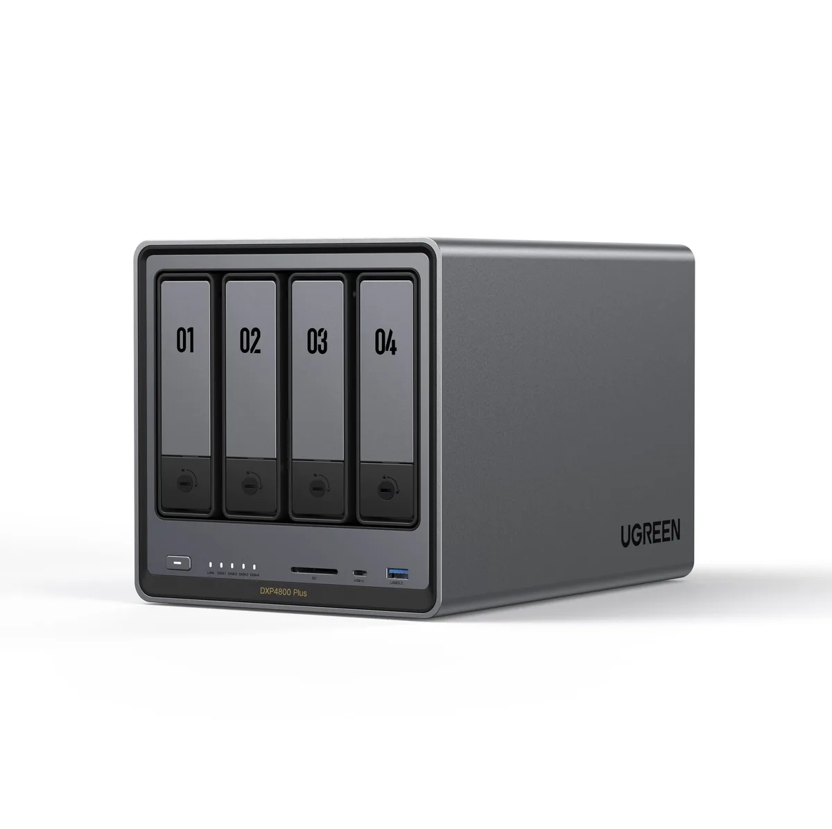 Ugreen Group Limited Ugreen Group Limited DXP4800 Plus 4-Bay NAS Intel Pentium Gold 8505 8GB DDR5 10GbE 2.5GbE Diskless — product photo