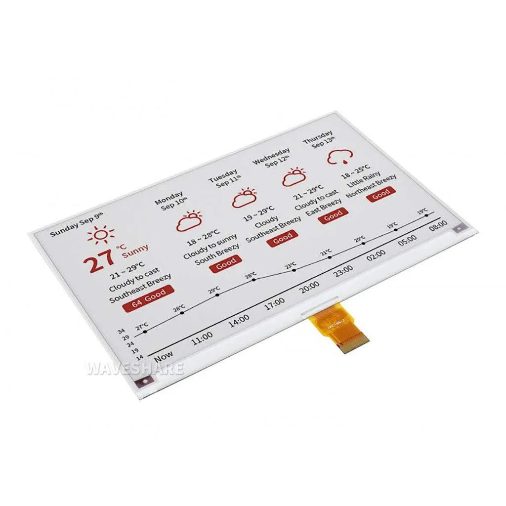 LORDWORLD LORDWORLD 7.5inch E-ink Raw Display Panel 800×480 Tri-color — product photo