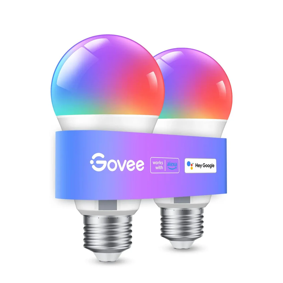  Govee Smart LED Light Bulb RGBWW 800 Lumen 2 Pack — product photo
