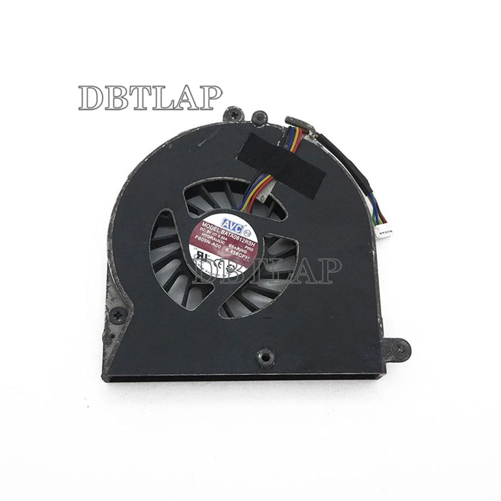 Small black plastic GPU cooling fan for laptop right side
