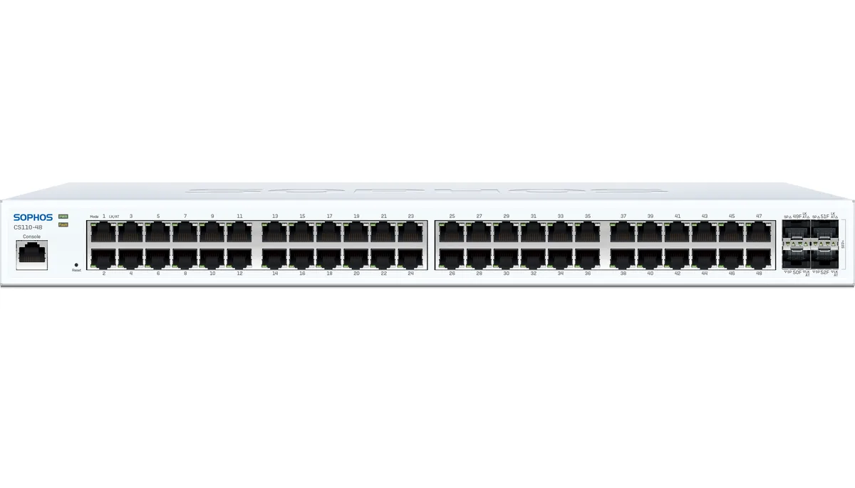 Sophos Sophos C14BTCHUS CS110-48P 48-port managed network switch — product photo