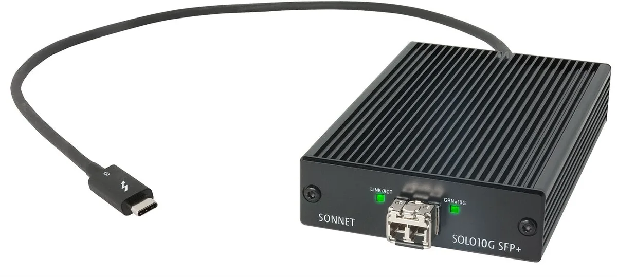 Sonnet Technologies Sonnet Technologies SOLO10G-SFP-T3 Thunderbolt 3 adapter 10GbE 300m — product photo