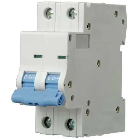 Dayton Dayton 5ZDZ1 NDB2Z-63 B6/2 6A 2 Pole 440V DC 10kA DIN Rail HVAC Control — product photo