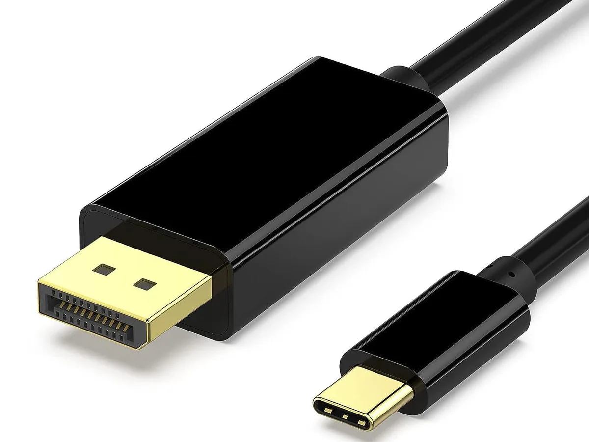 Corn Electronics Corn Electronics USB-C to DisplayPort Cable 10 ft 4K@60Hz 2K@144Hz Thunderbolt 3/4 Compatible — product photo