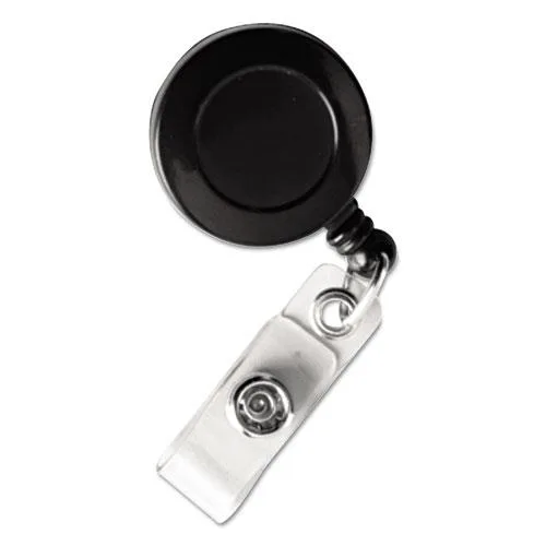 Baumgartens Baumgartens 68424 ID Card Reel Clip 30" 25 Pack Black — product photo
