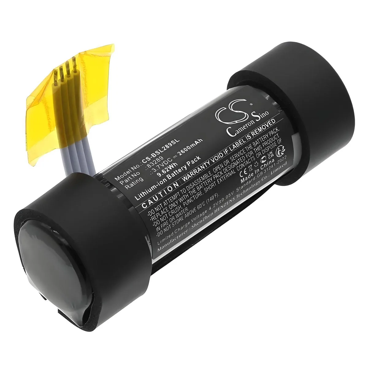 cameron sino Battery for BOSE SoundLink Flex 2600mAh 3.7V 9.62Wh PN 83289 — product photo