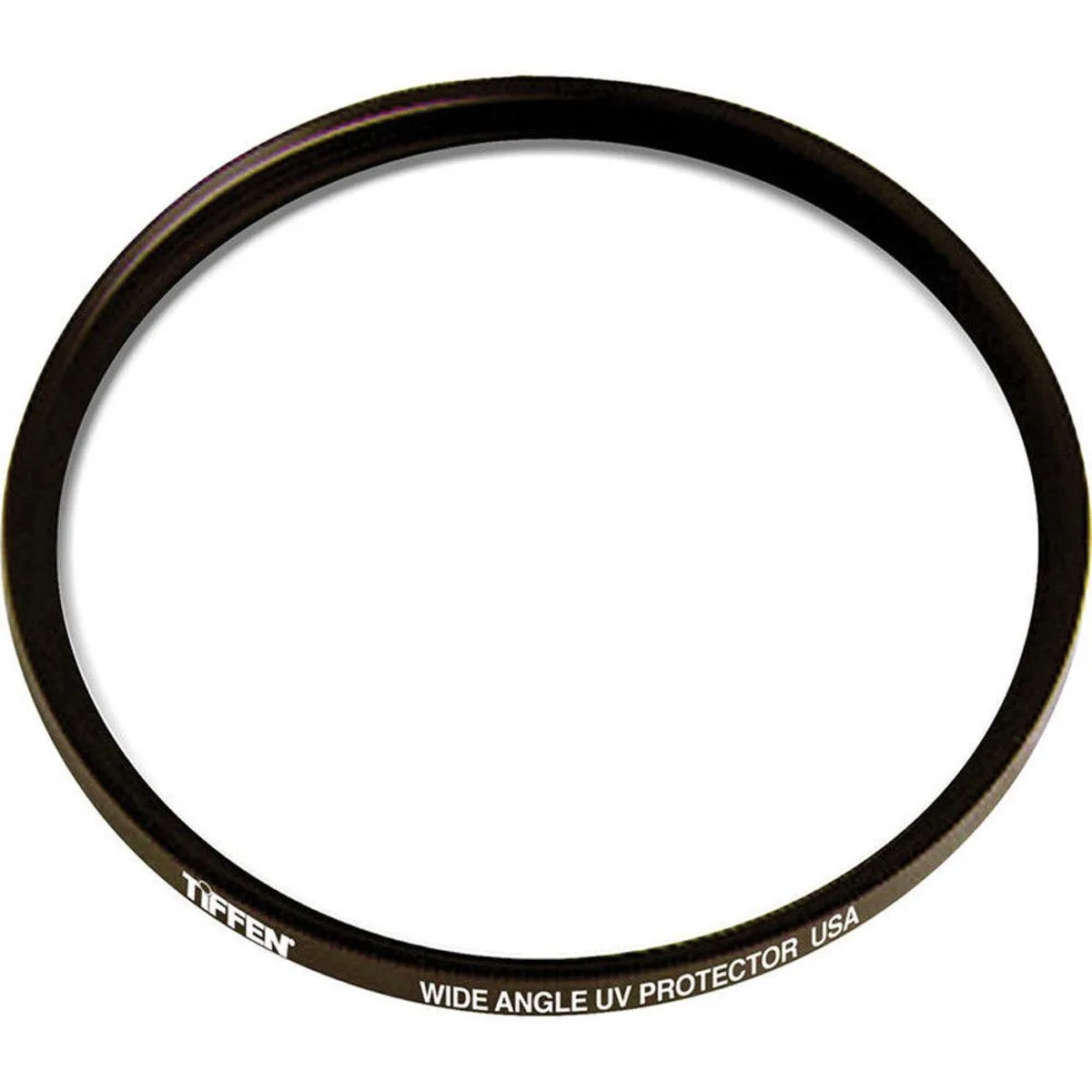 A thin glass UV filter with a slim 62mm wide-angle mount