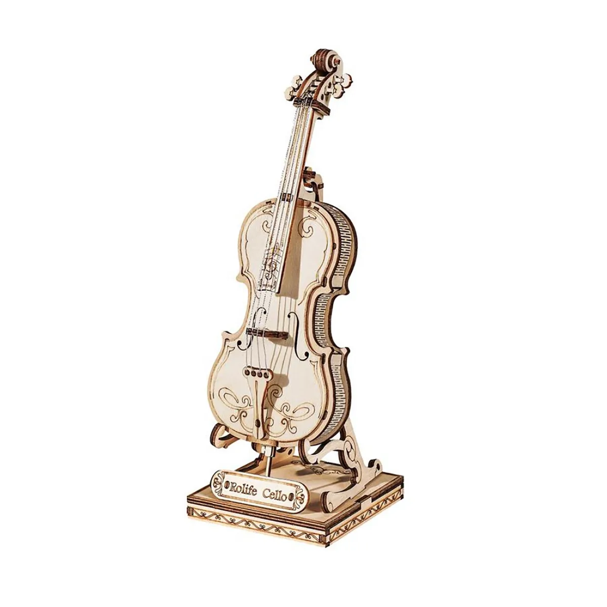Hands Craft Hands Craft DIY 3D Puzzle Cello 58pcs stem toy — product photo