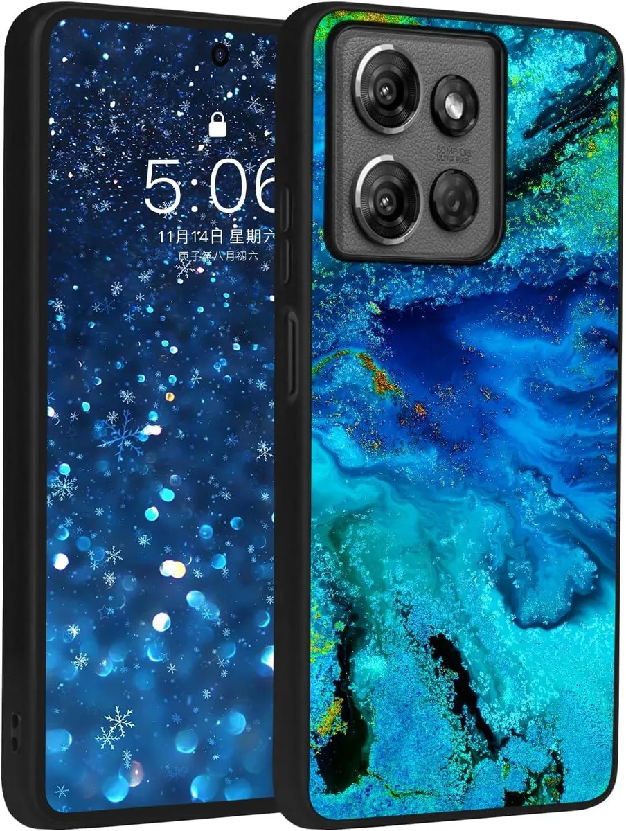 Transcend Transcend Moto G 5G 2025 Case Blue Marble Glow in the Dark — product photo