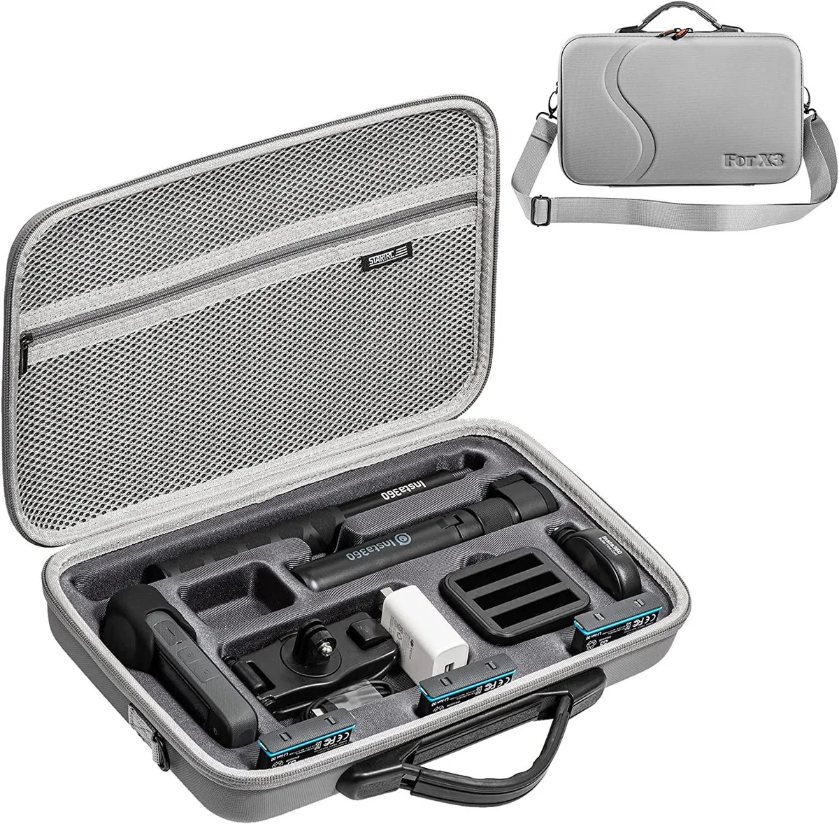 Werleo Werleo Insta360 X3 Waterproof Case Grey — product photo