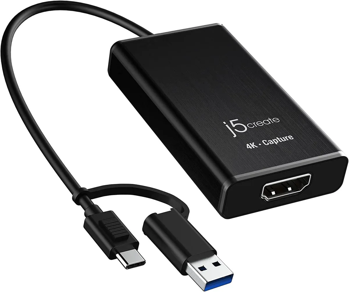 j5create j5create 4K HDMI Video Capture Device 4K30 2K60 1080p120 USB 3.2 — product photo