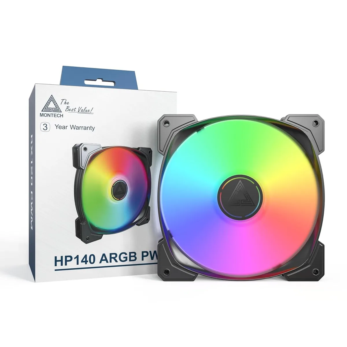 Montech Montech HP140 ARGB PWM 140mm Black 600-1600 RPM — product photo