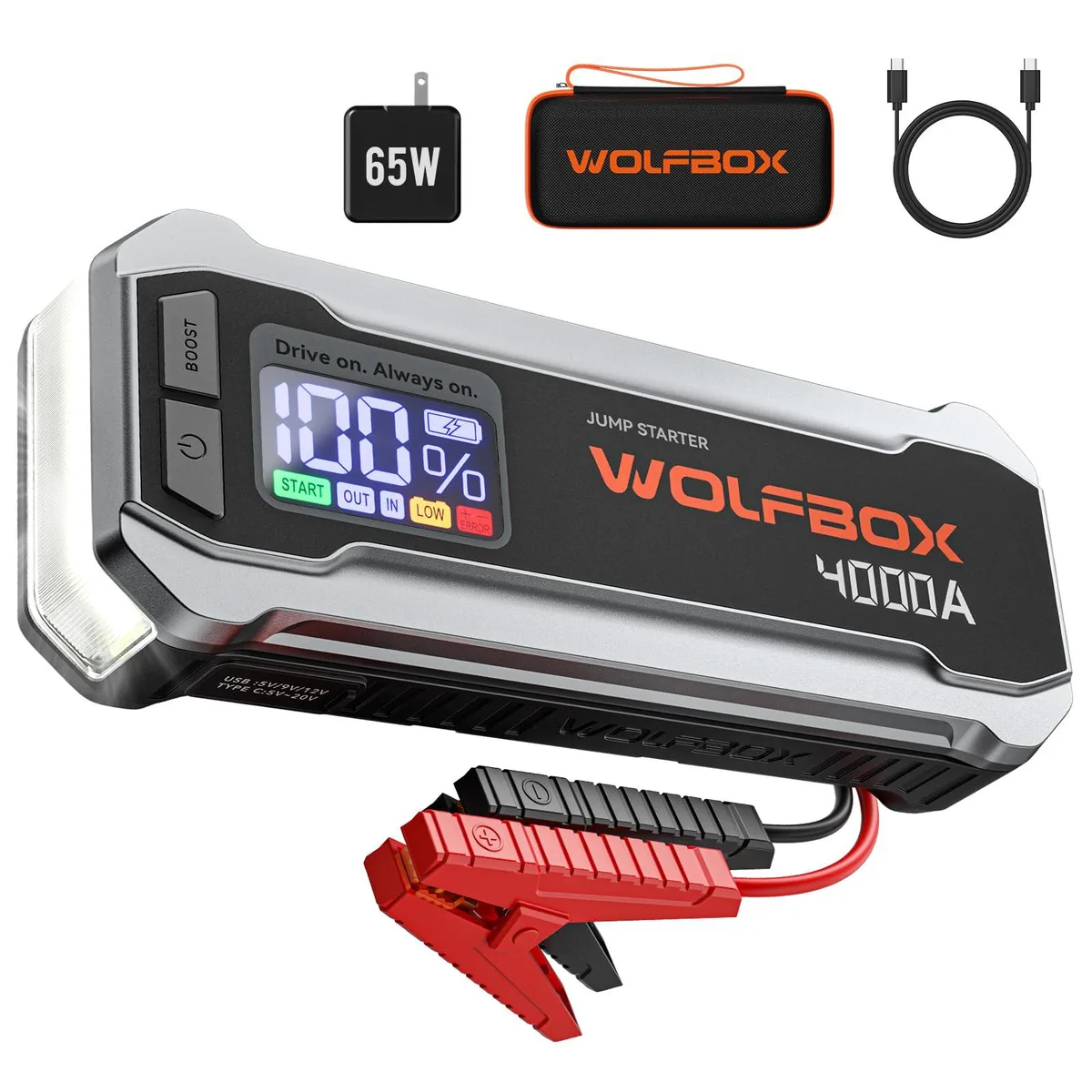 KEHIPI KEHIPI MegaVolt24 4000A 24000mAh jump starter — product photo