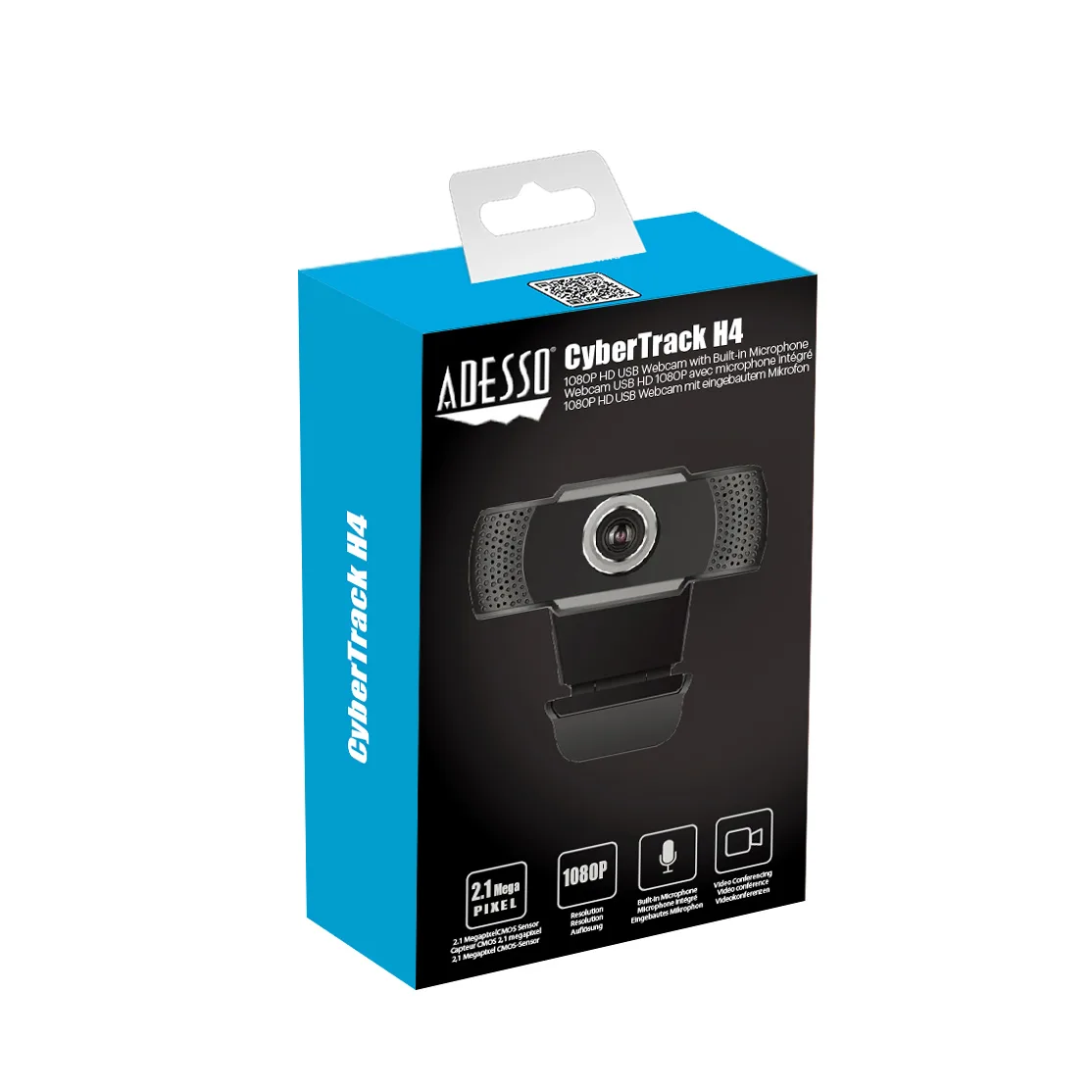 Adesso Adesso CyberTrack H4 1080p USB 2.0 Webcam — product photo