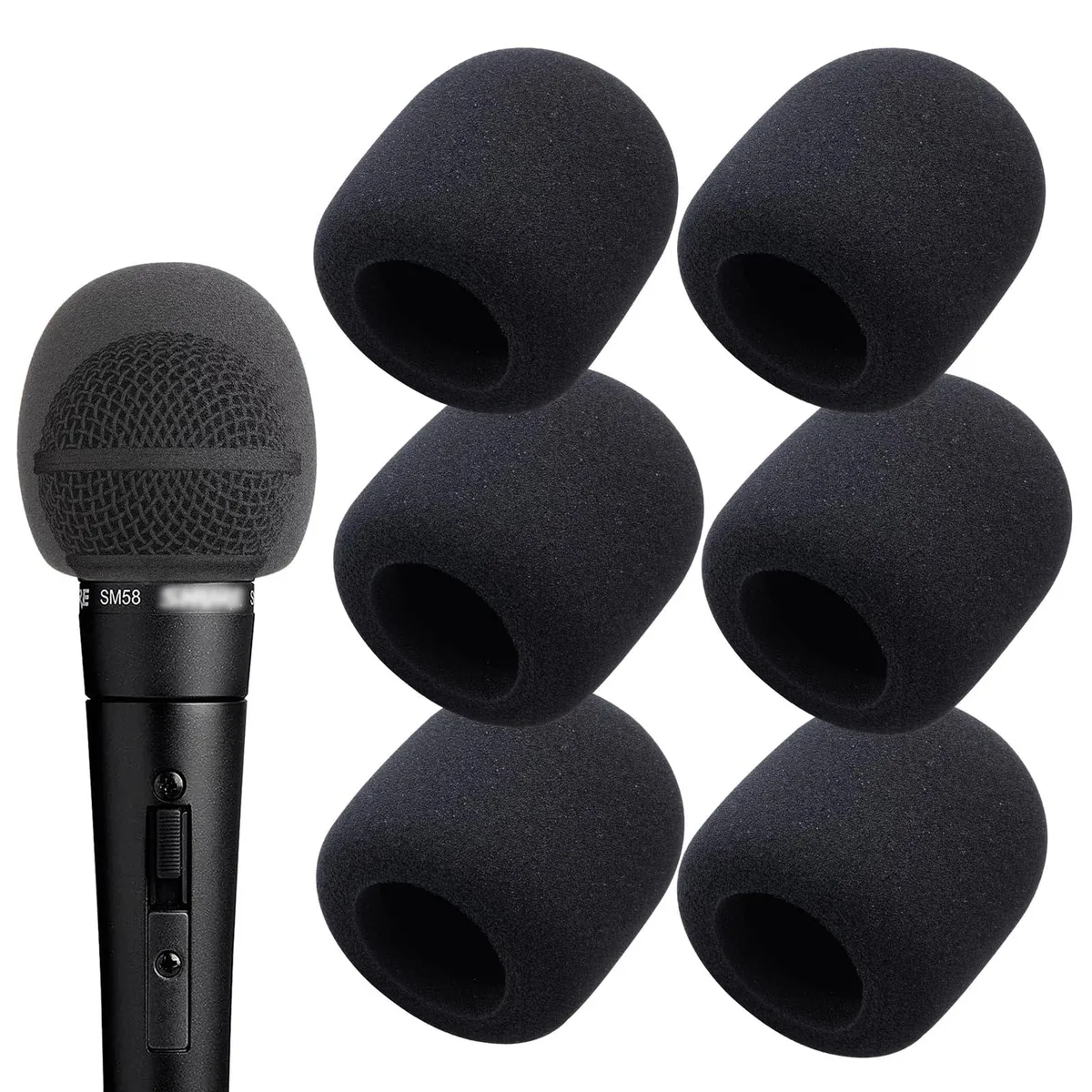 Beyerdynamic Windscreen 6 pcs 1.4 in 2.4 x 2.8 in — product photo