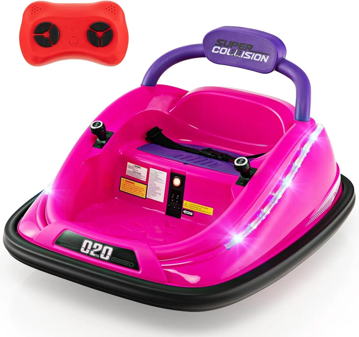 usbroway usbroway 12V Bumper Car rc vehicle (Pink) — product photo