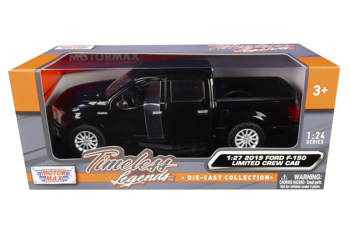 MOTORMAX MOTORMAX 2019 Ford F-150 Limited Crew Cab Pickup Black 1/24-1/27 Diecast Vehicle — product photo