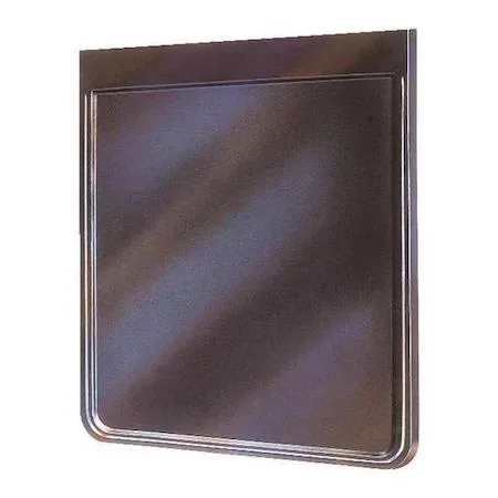 Black rubber splash guard, 30 by 24 inches, rectangular flat sheet