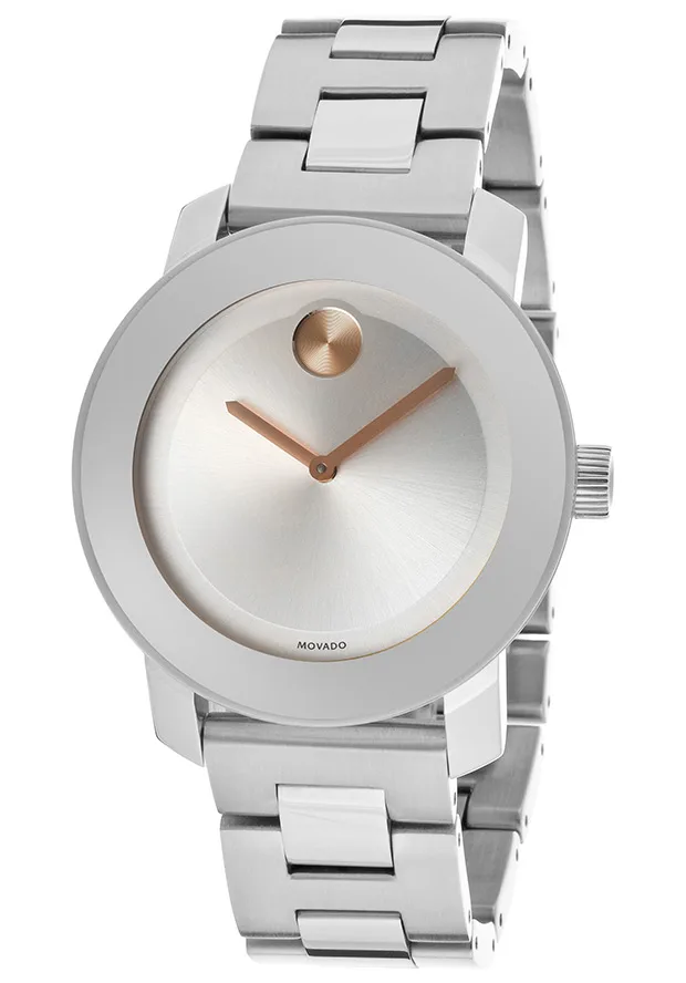 Movado Movado Bold Ladies 3600084 36mm Silver Dial Stainless Steel Watch — product photo