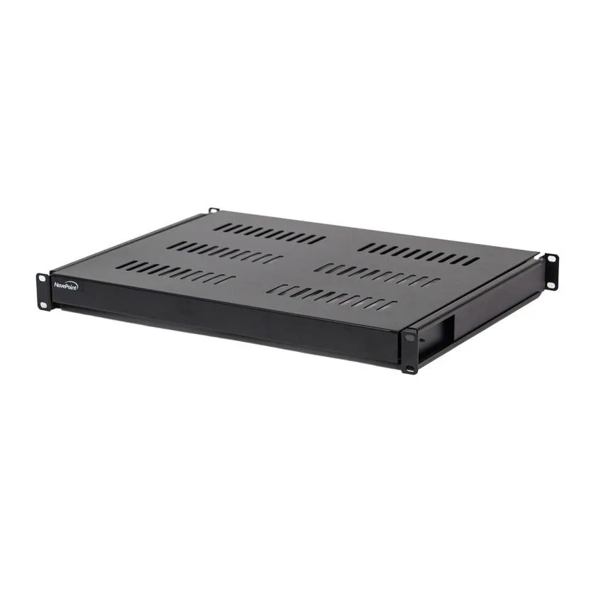 NavePoint NavePoint 1U 19-Inch Sliding Cabinet Shelf 550mm Depth Black — product photo