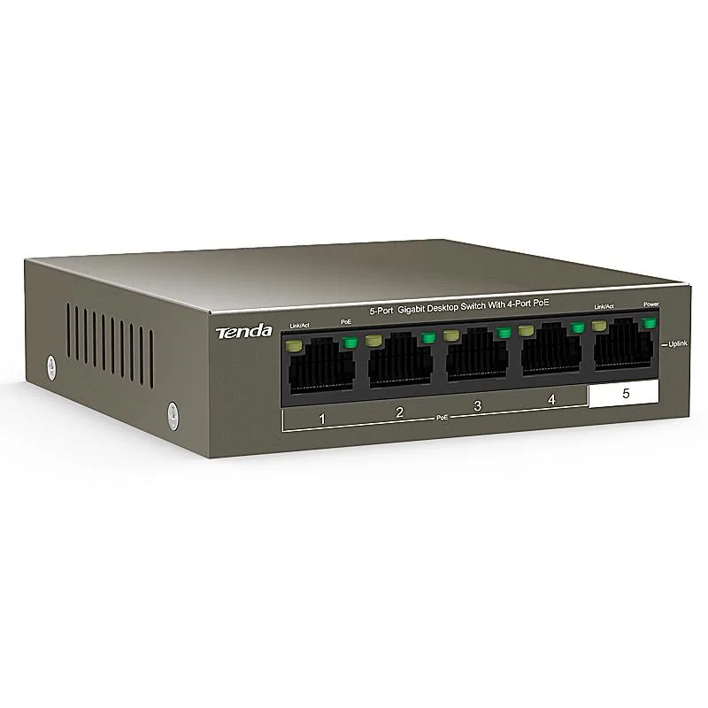 Tenda Tenda TEG1105P-4-63W 5-port Gigabit PoE network switch — product photo