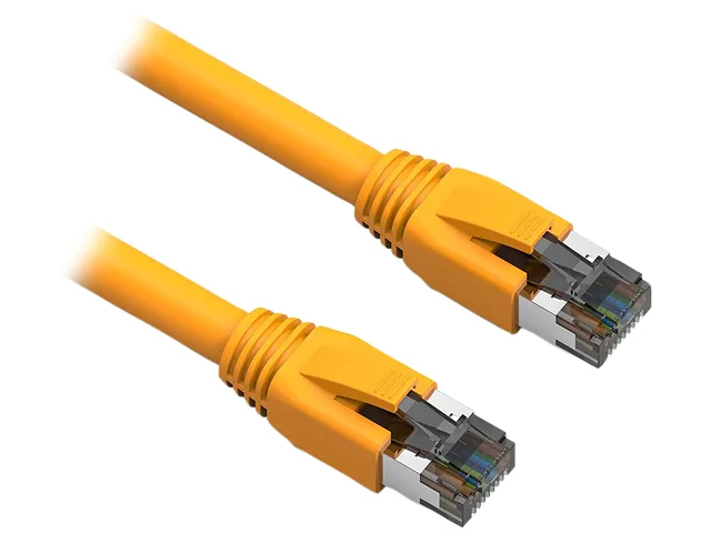 Nippon Labs Nippon Labs 60CAT8-1-24YW network ethernet cable Cat8 1 ft Yellow 24 AWG 2000 MHz 40Gbps — product photo