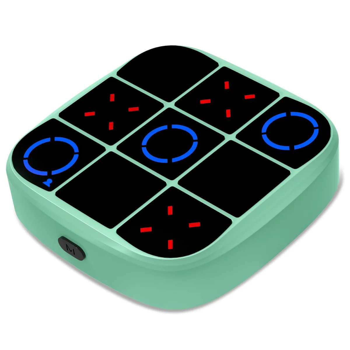 KOQQQ B200 Tic-Tac-Toe Bolt Game 4-in-1 Handheld Cyan 3.86 in — product photo