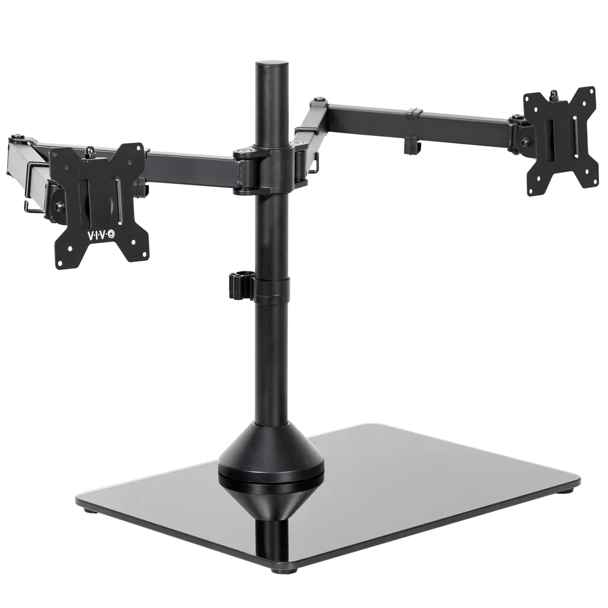 VIVO VIVO Dual Ultrawide Monitor Mount Glass Base 13-38" 22 lbs STAND-V038FG — product photo