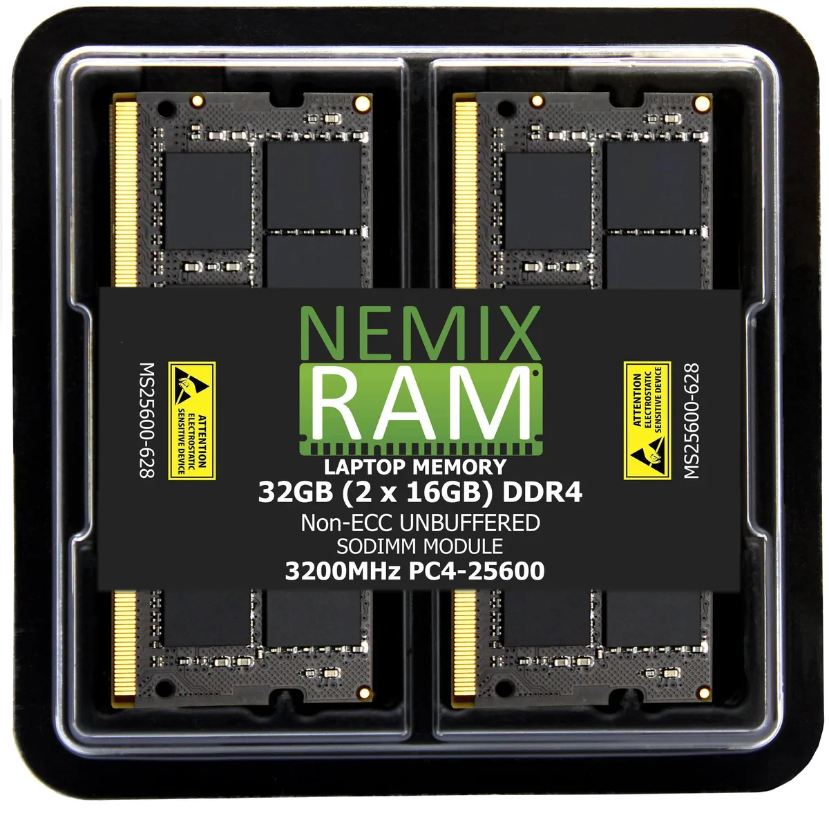 NEMIX RAM NEMIX RAM 32GB 2x16GB DDR4 3200MHz CL22 1.2V 260-pin SODIMM — product photo
