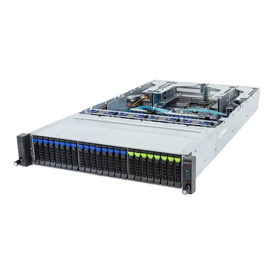 GIGABYTE GIGABYTE R283-S92-AAE3 barebone server 24 2.5" bays 32 DDR5 slots — product photo