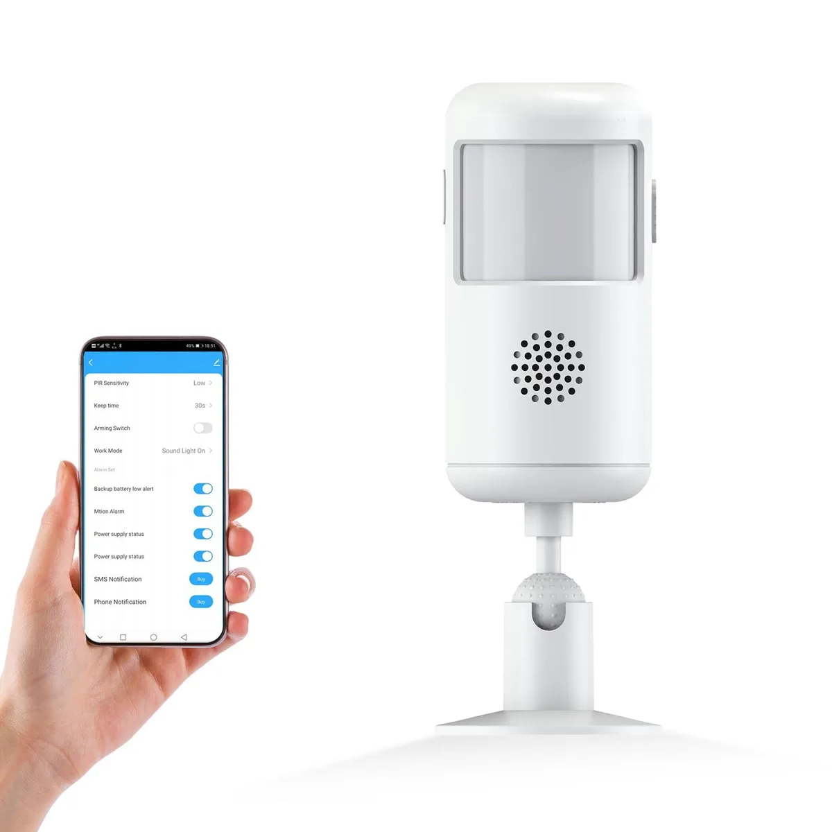  Emerson PG-P02W Smart Sensor 12m 110° 85dB 2.4GHz WiFi — product photo