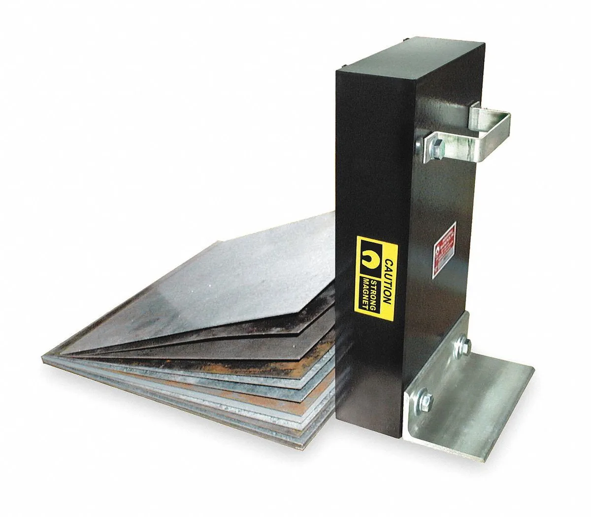 Rectangular steel magnetic sheet separator with smooth finish