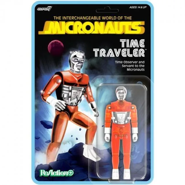 Super7 Super7 Micronauts ReAction+ Time Traveler Translucent Orange Action Figure OR-MICR-12844 — product photo