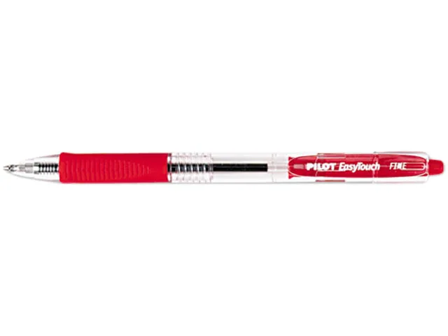 Pilot Pen Pilot Pen 32212 EasyTouch Ballpoint Retractable Pen Red Ink Fine Dozen — product photo