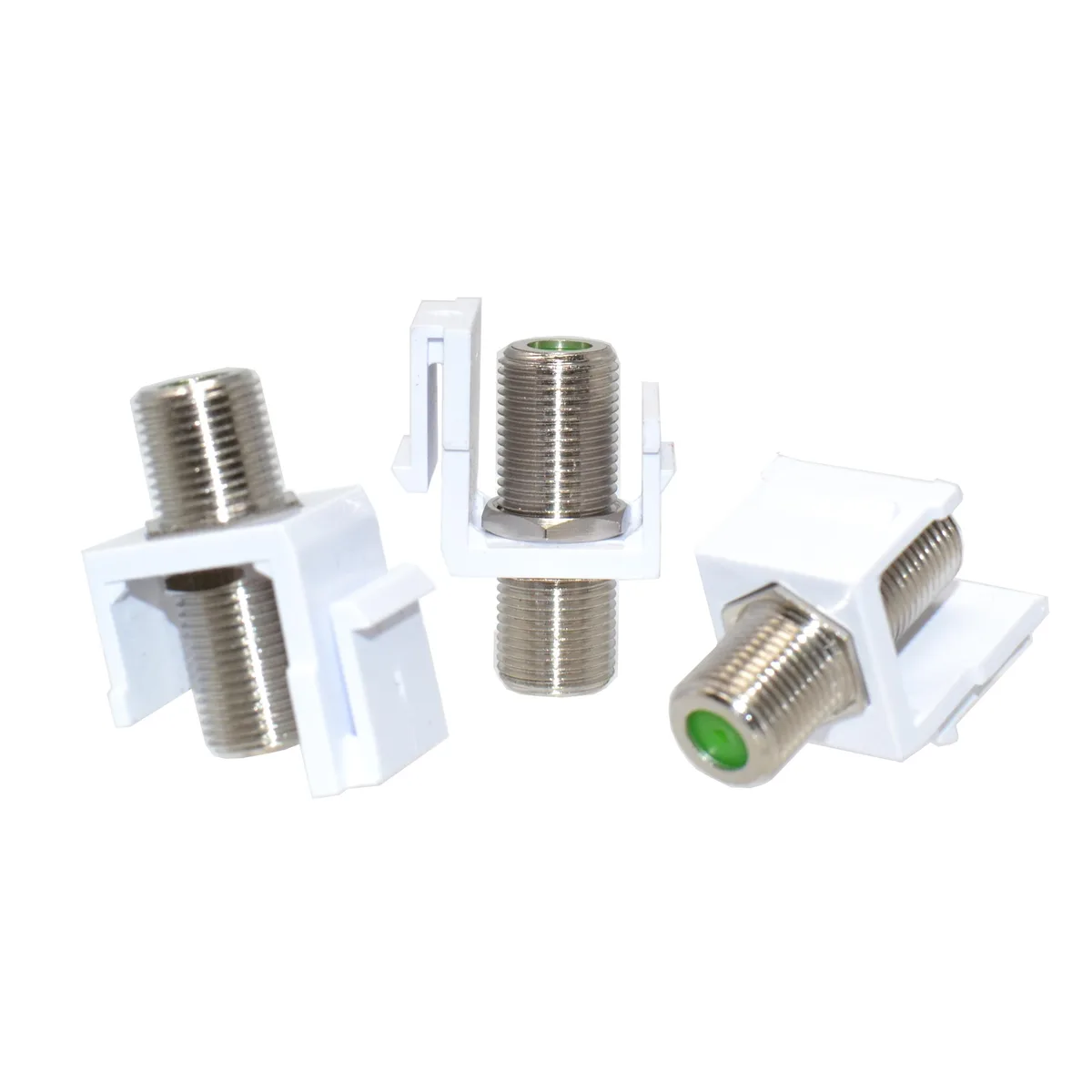 Logico Logico F-Type Keystone Jack Connector White 100pcs — product photo