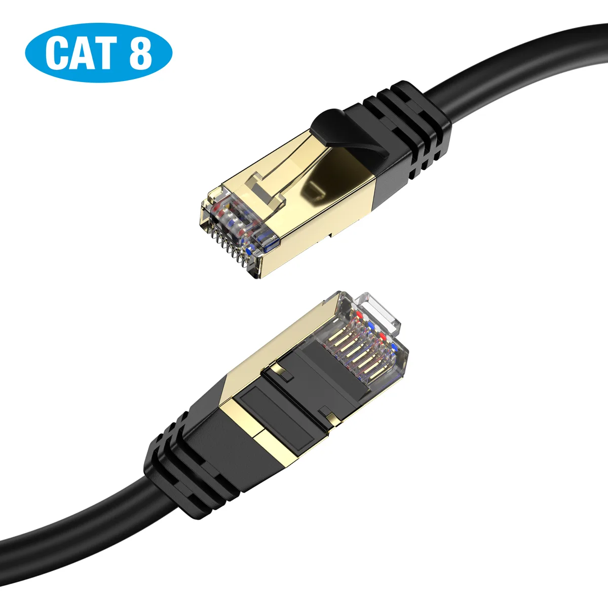 Shenzhen boerdi Electronic Co., Ltd Shenzhen boerdi Electronic Co., Ltd isYoung Cat8 3 ft 26AWG 40Gbps 2000MHz RJ45 network ethernet cable — product photo