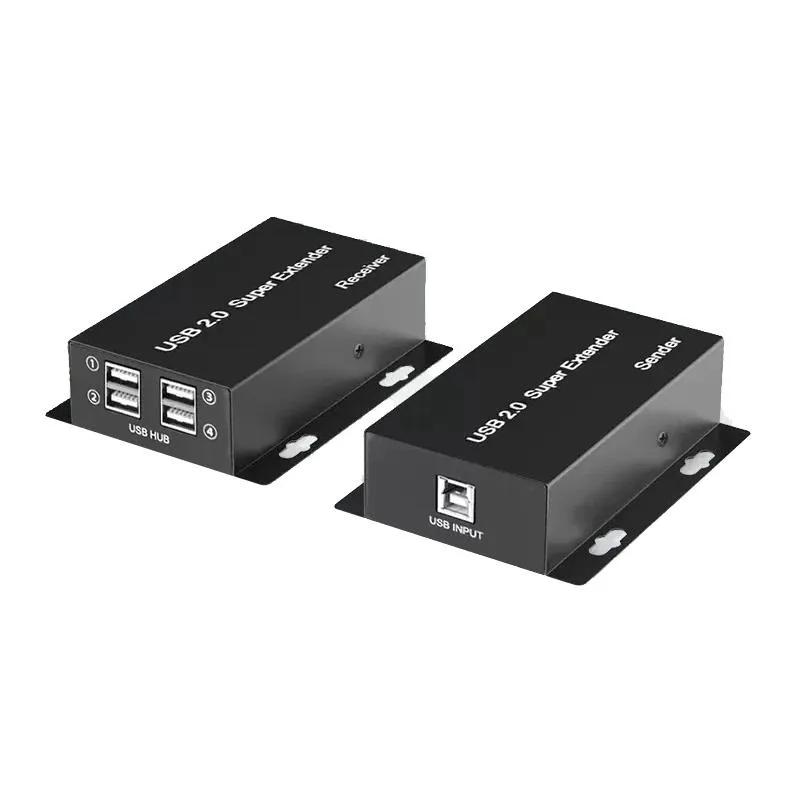 YINGHUA YINGHUA USB 2.0 Extender 4-Port Hub 50m Cat5e/6 EU Plug — product photo