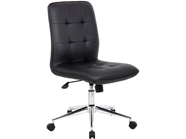 BOSS Office Products BOSS Office Products B330-BK Armless Office Chair Black 27" Base 275 lbs — product photo