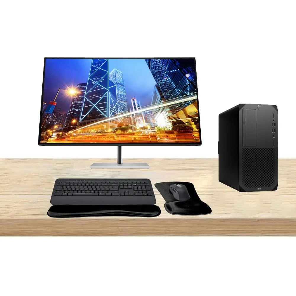 HP HP Z2 G9 Tower Workstation i7-14700 16GB DDR4 512GB SSD 32" 4K Monitor MK650 Wireless Kit — product photo