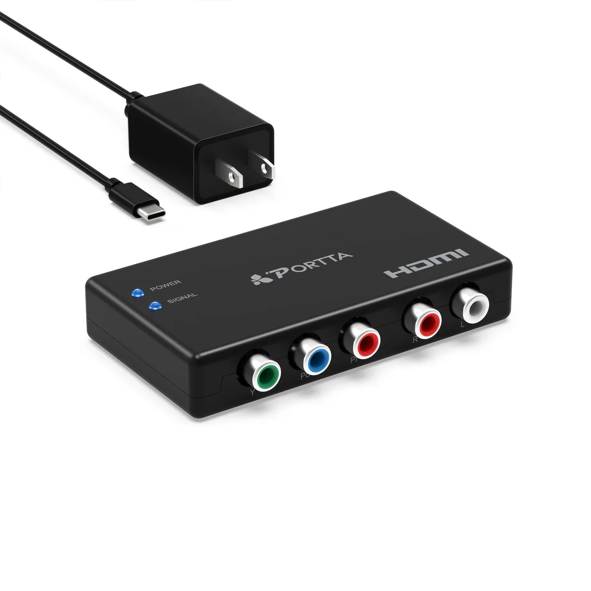 Portta Component to HDMI Converter 1080p 60Hz Factory Integration — product photo