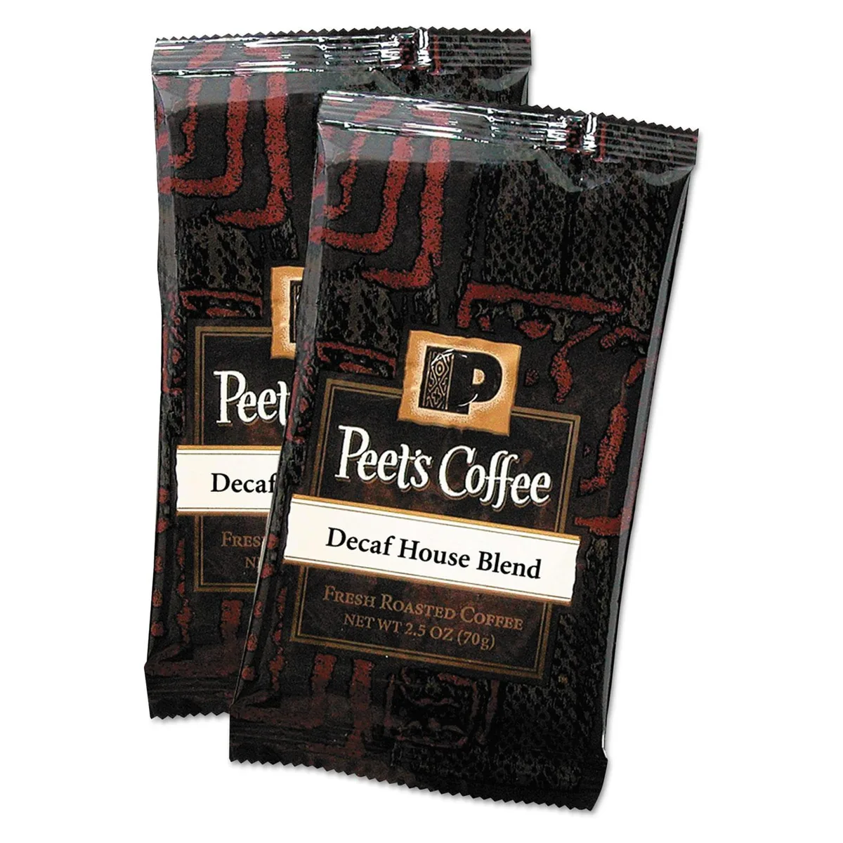 Heritage Bag Company Heritage Bag Company 504913 Peet's Decaf House Blend Coffee 2.5 oz 18/Box — product photo
